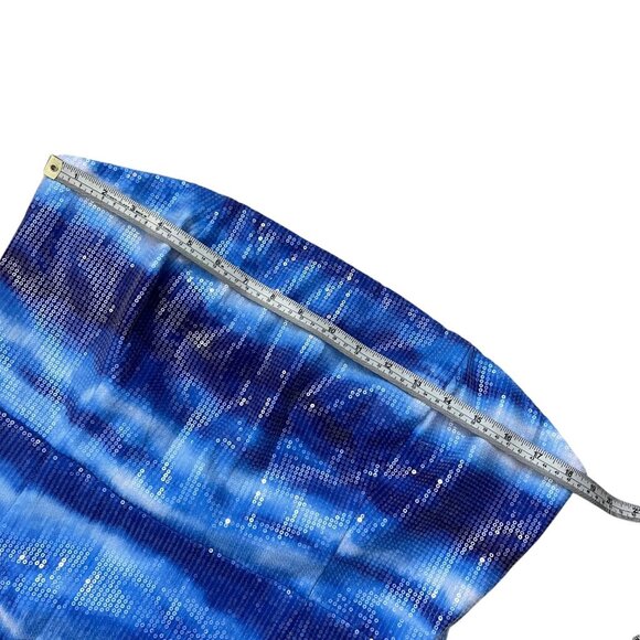 Runaway The Label‎ Malibu Allover Sequin Midi Dress Ocean Blue Size XXL - Picture 11 of 14